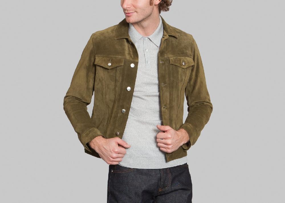 L'exception Blouson Trucker Chemistry Khaki The Faraday Project