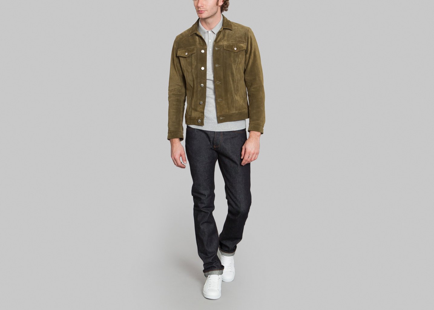 L'exception Blouson Trucker Chemistry Khaki The Faraday Project
