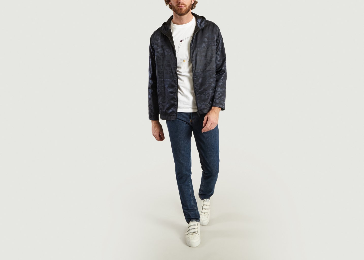 L'exception Bomber Imprimé Camouflage Réglisse M.X Maxime Simoëns