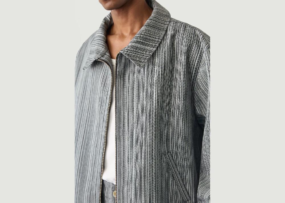 L'exception Bomber Yen En Coton Rayé Blanc Walkers Appeal