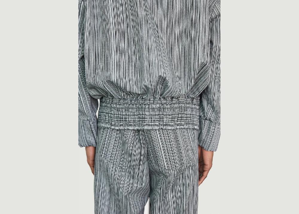 L'exception Bomber Yen En Coton Rayé Blanc Walkers Appeal