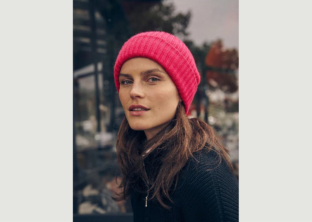 l'exception Bonnet Ambre Fuchsia Lafrançaise Mailles in France