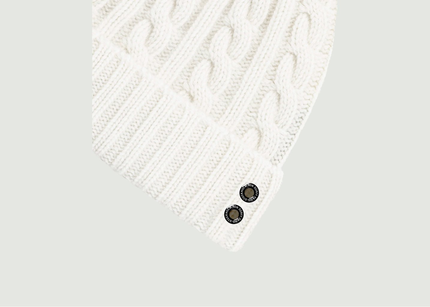 L'exception Bonnet Cachemire Telemark Ecru Ron Dorff