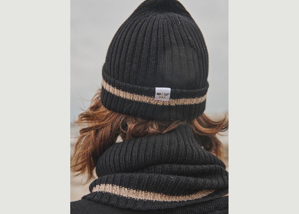 L'exception Bonnet Carla IC X LF Noir Lafrançaise Mailles In France