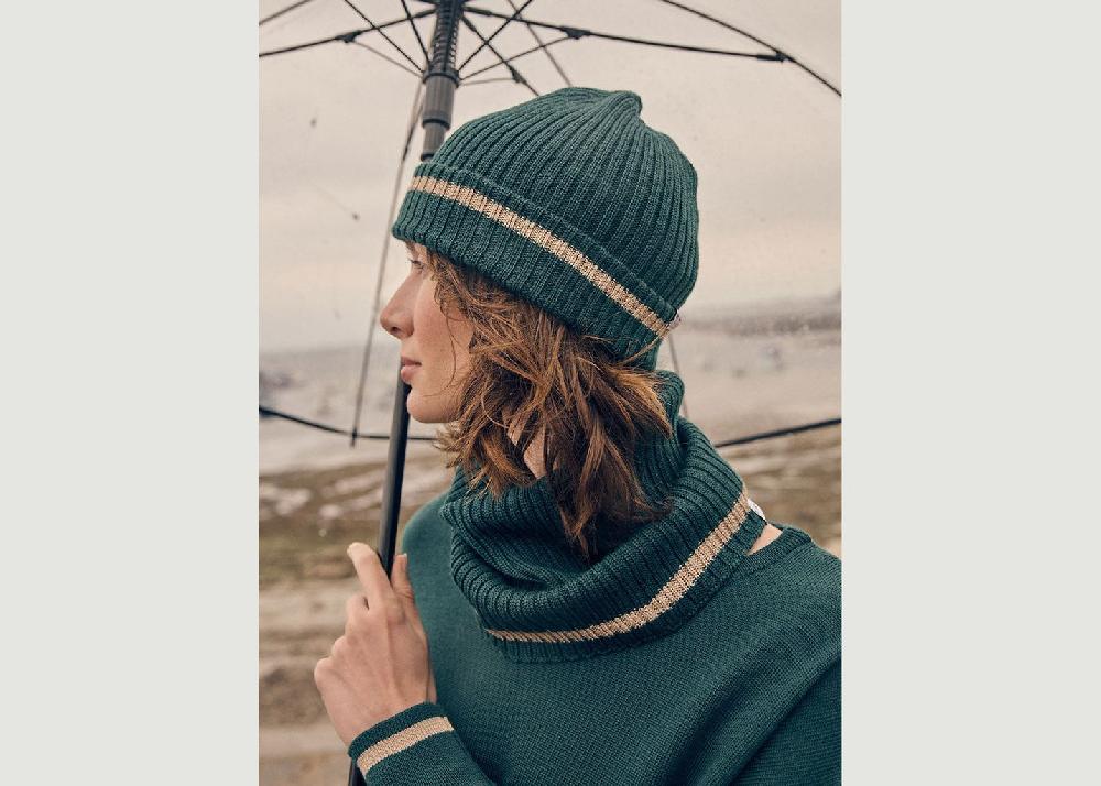 L'exception Bonnet Carla IC X LF Vert Lafrançaise Mailles In France