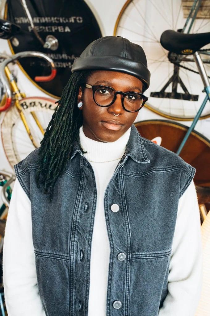 L'exception Bonnet Docker En Cuir Haut De Gamme Noir Béton Ciré