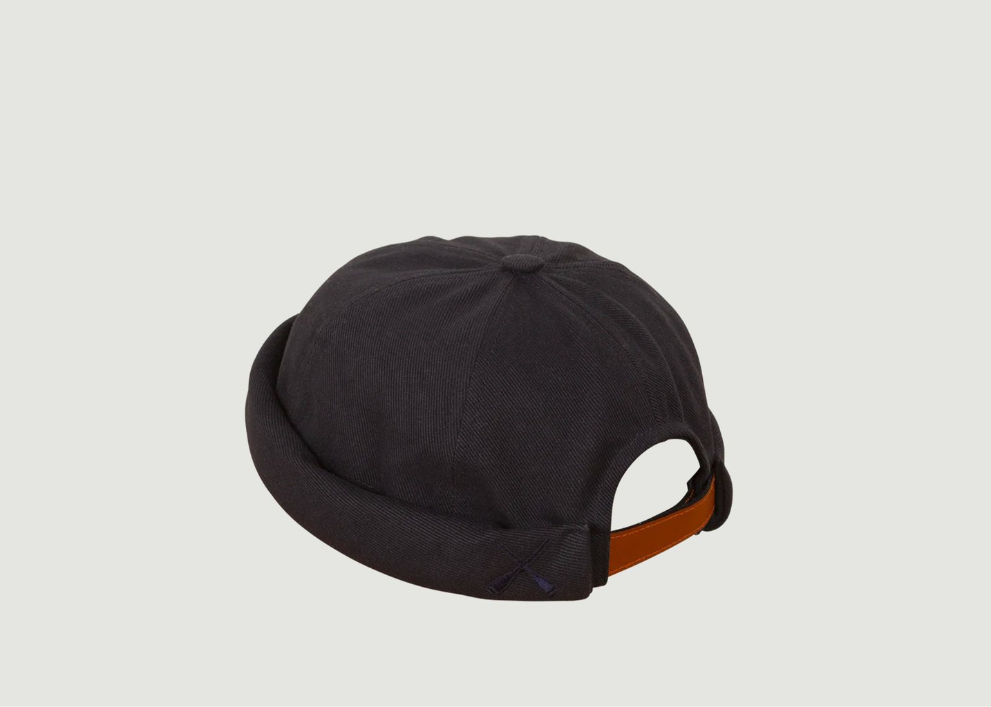 l'exception Bonnet docker Miki Moleskine Bleu Béton Ciré