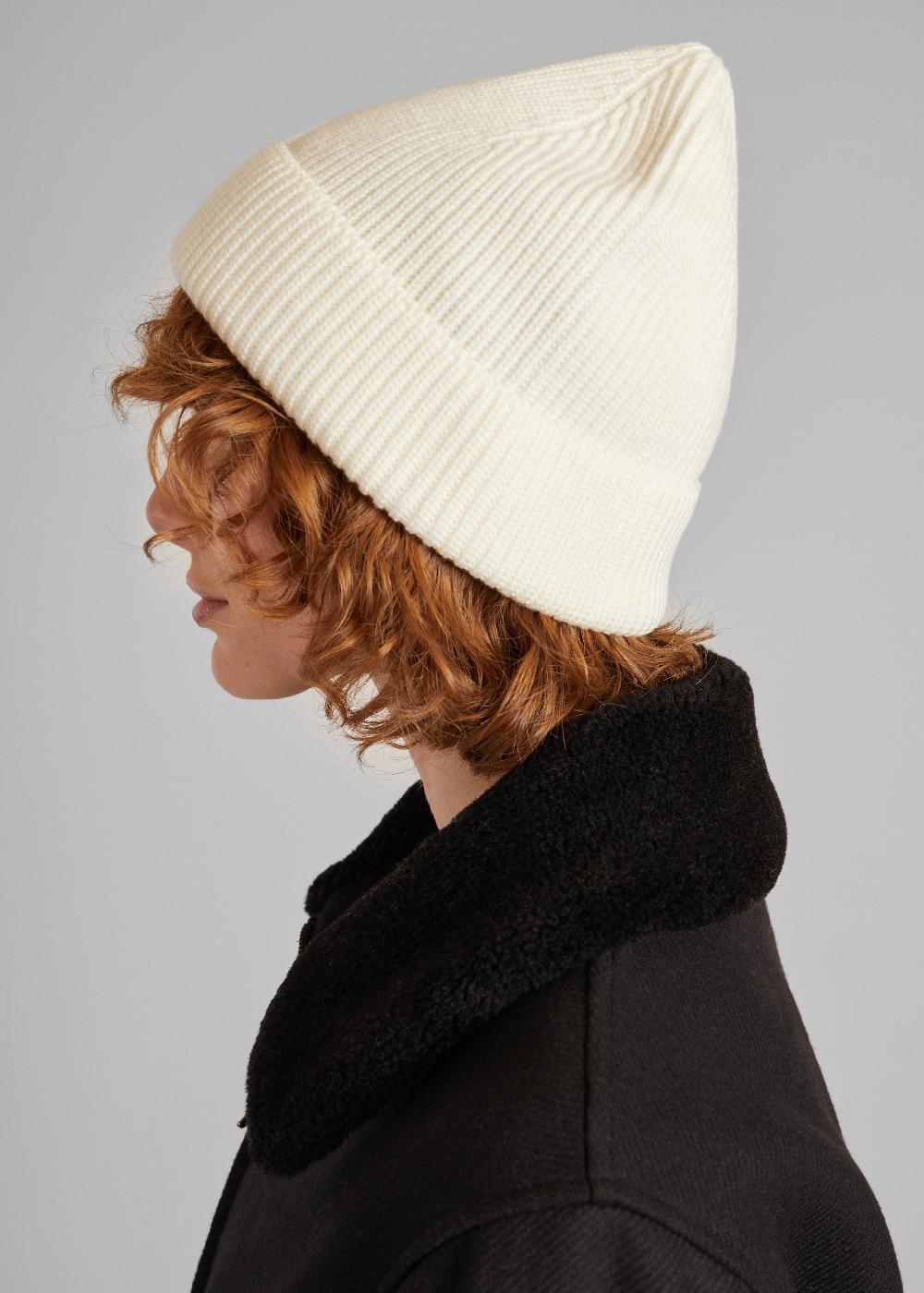 L'exception Bonnet En Laine Mérinos Ecru L'Exception Paris