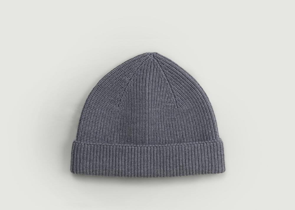 l'exception Bonnet en laine mérinos Gris Léger L'Exception Paris