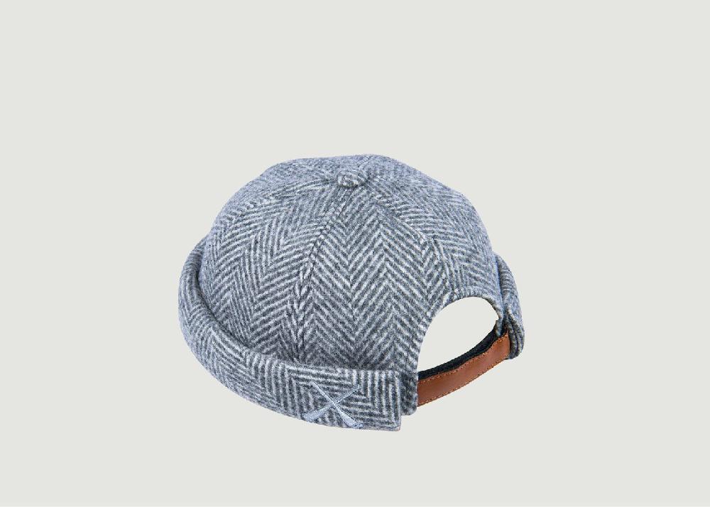 l'exception Bonnet Miki Docker Beanie Gris Béton Ciré