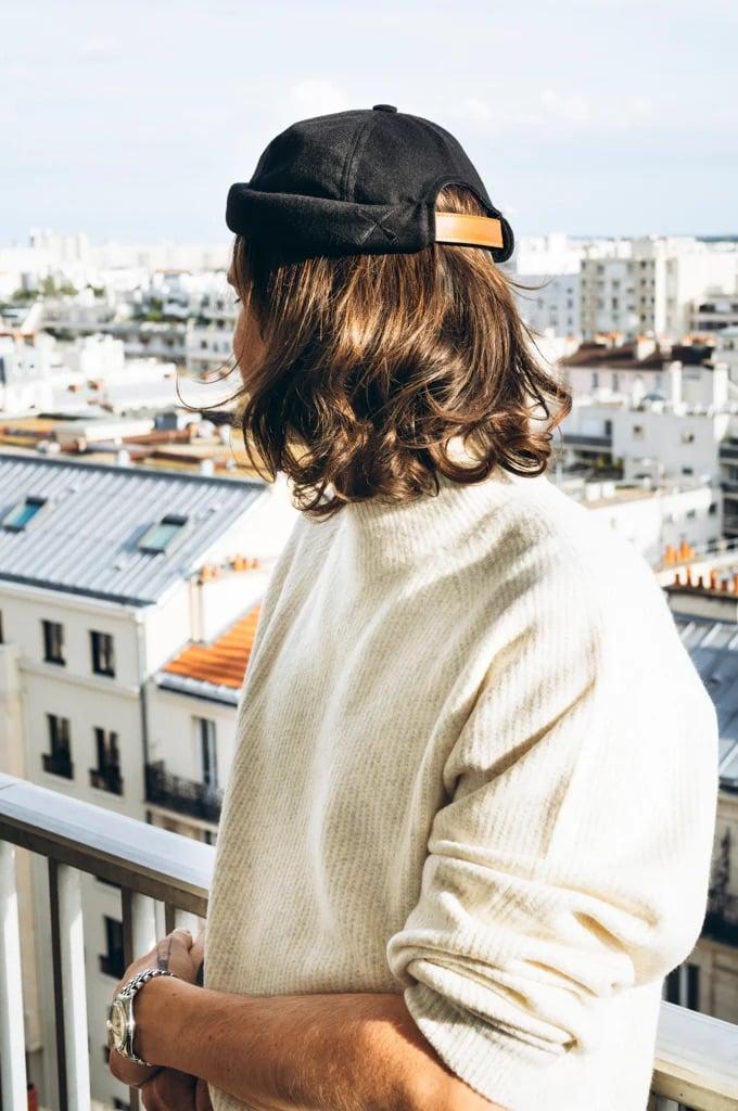 L'exception Bonnet Miki Docker Beanie Noir Béton Ciré