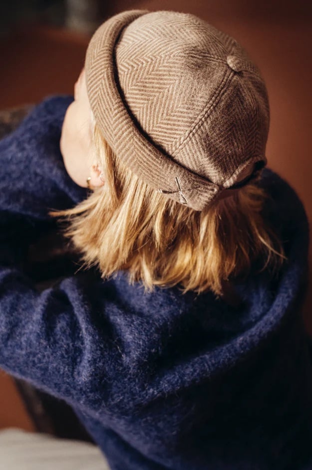 L'exception Bonnet Miki Docker Beanie Sable Béton Ciré