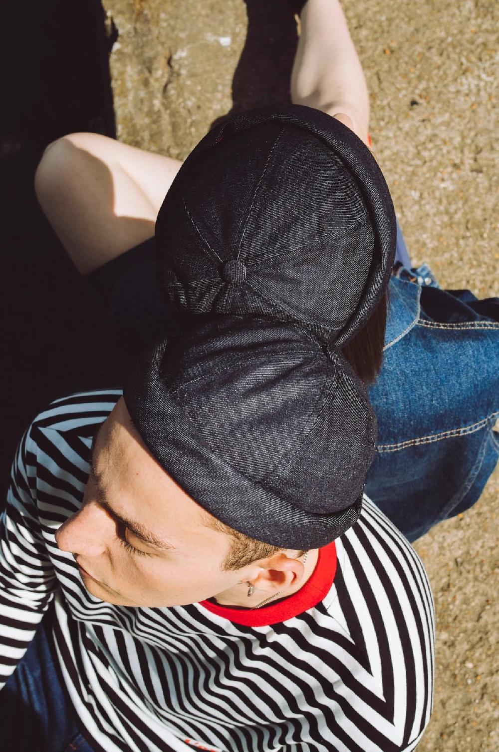 L'exception Bonnet Miki Docker Denim Anthracite Béton Ciré