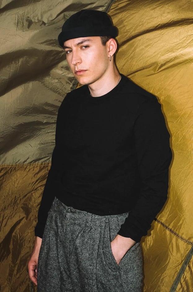 L'exception Bonnet Miki Docker Denim Noir Béton Ciré