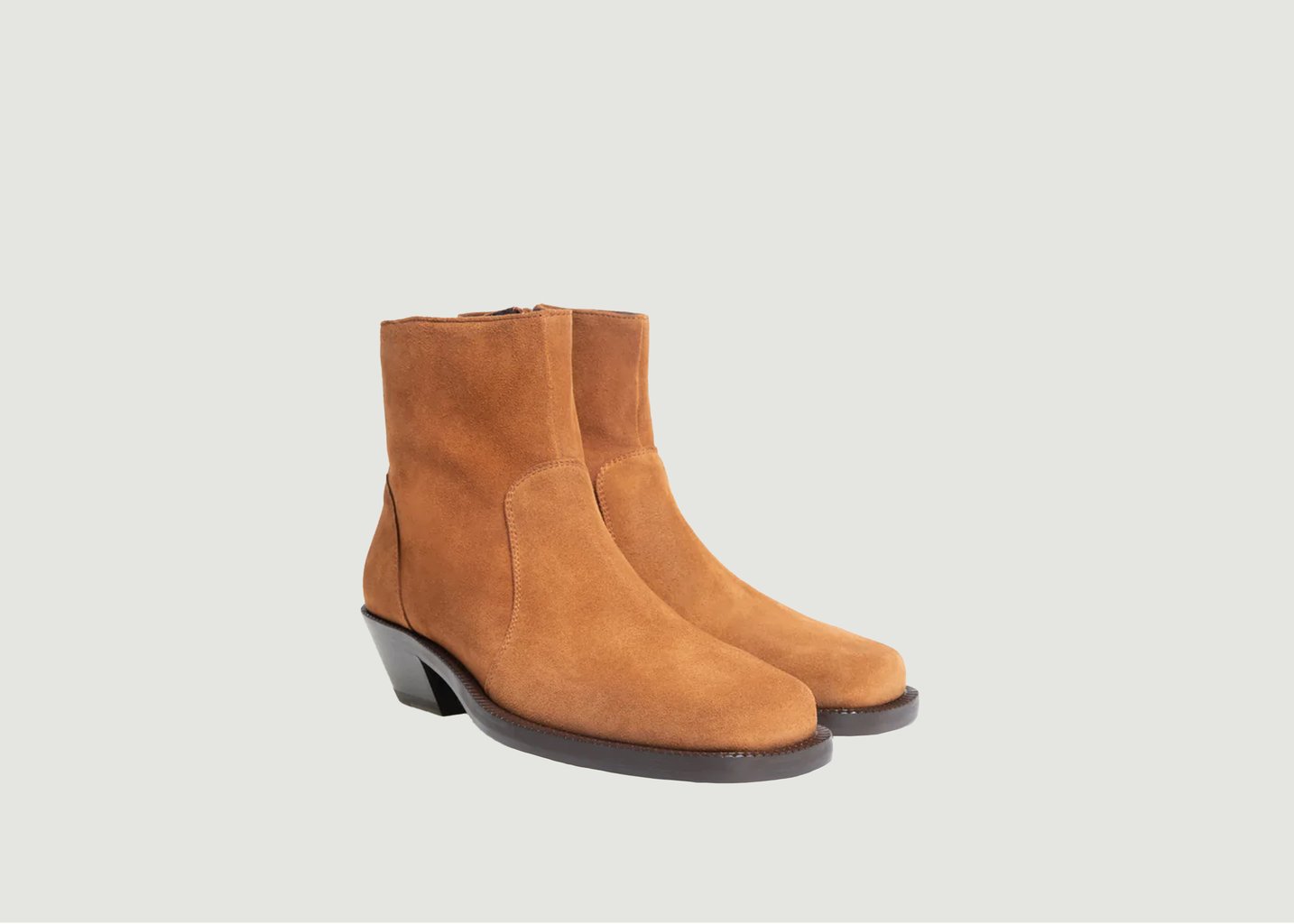 L'exception Boots Dallas En Daim Camel Philippe Zorzetto