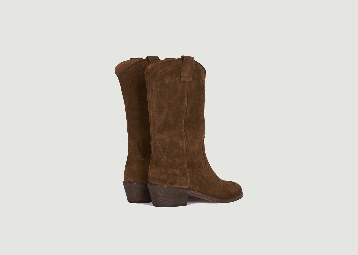 L'exception Bottes En Daim Welson Tabac Anthology Paris