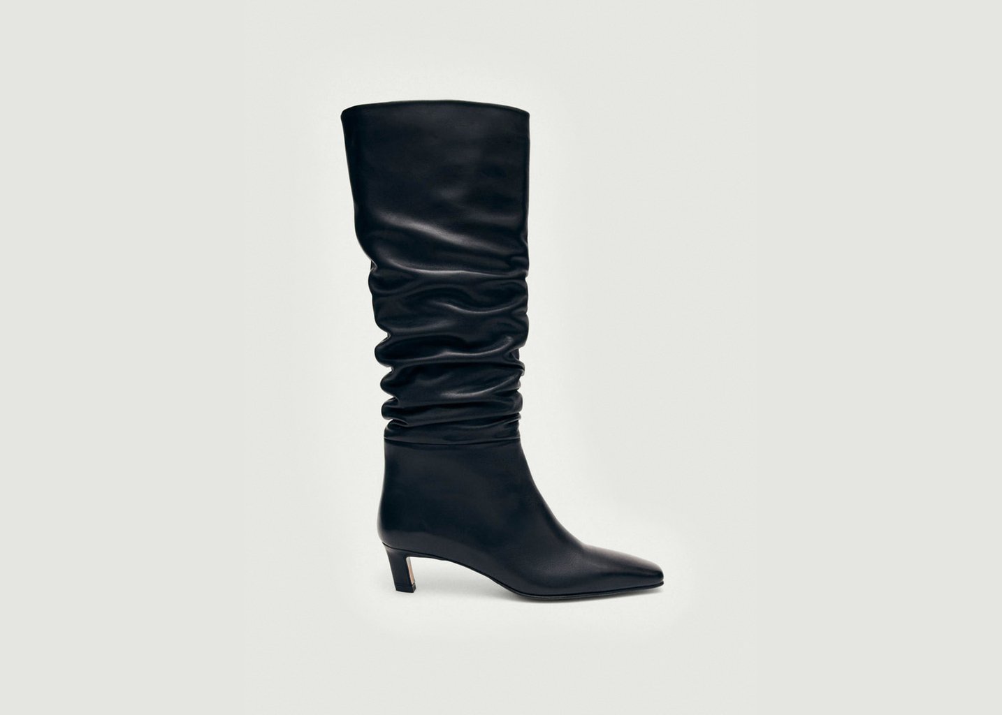 l'exception Bottes hautes en cuir Kalila Noir Alohas