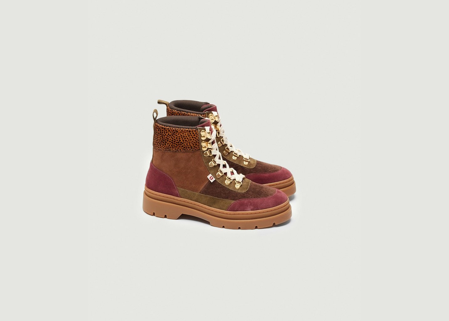 L'exception Bottines à Lacets Joelle Multicolore Odaje Ex M.Moustache