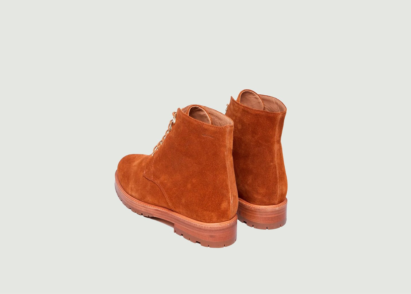 L'exception Bottines à Lacets Laurène Cognac Odaje Ex M.Moustache