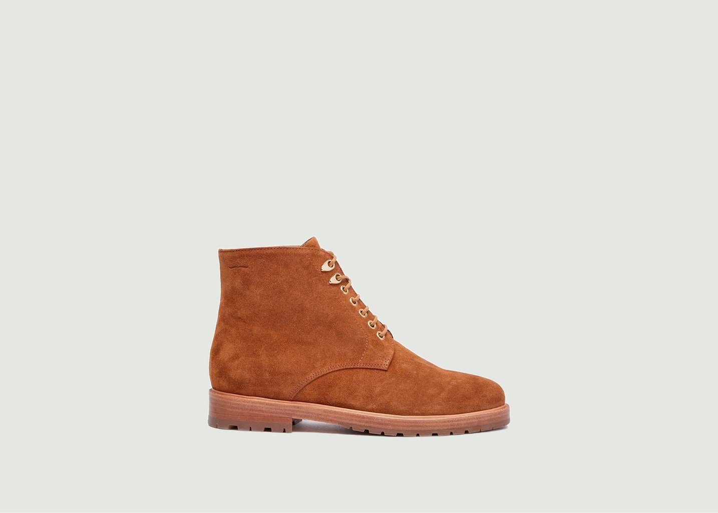 l'exception Bottines à lacets Laurène Cognac Odaje ex M.Moustache