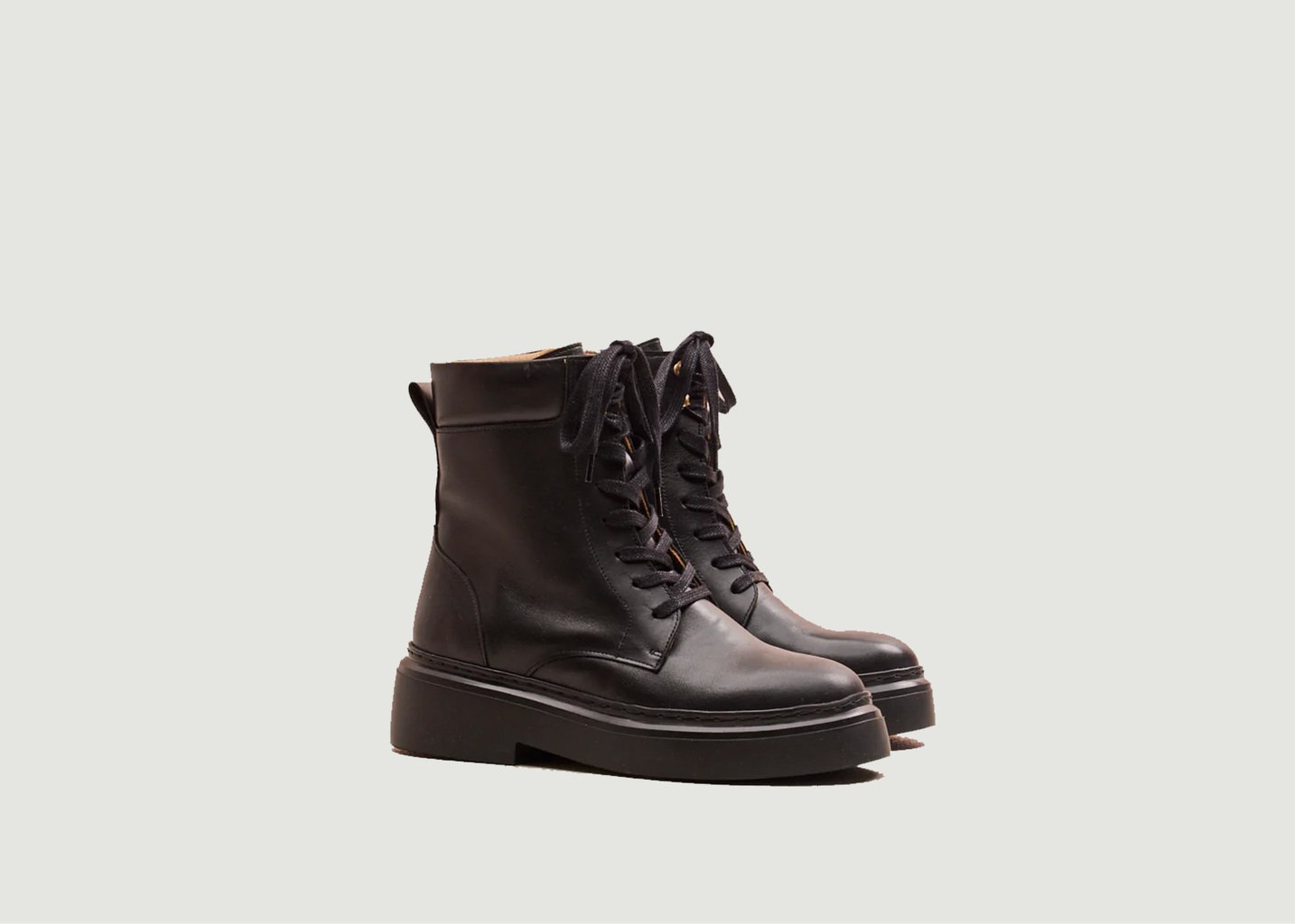 l'exception Bottines à lacets Océane Noir Odaje ex M.Moustache