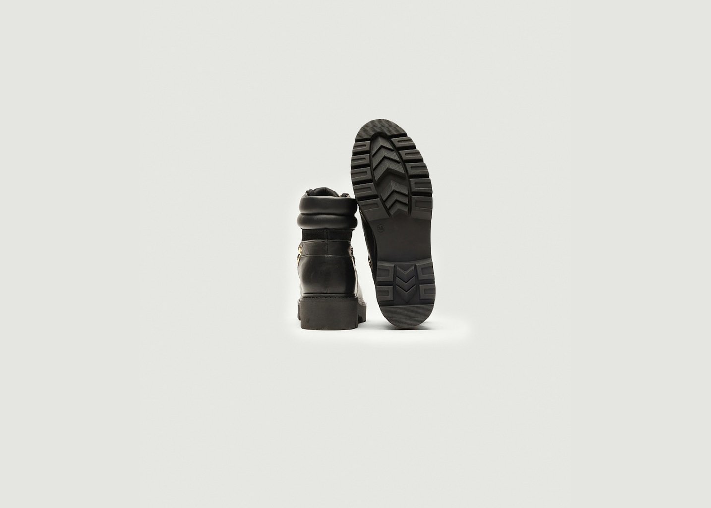L'exception Bottines à Lacets Talie Noir Odaje Ex M.Moustache