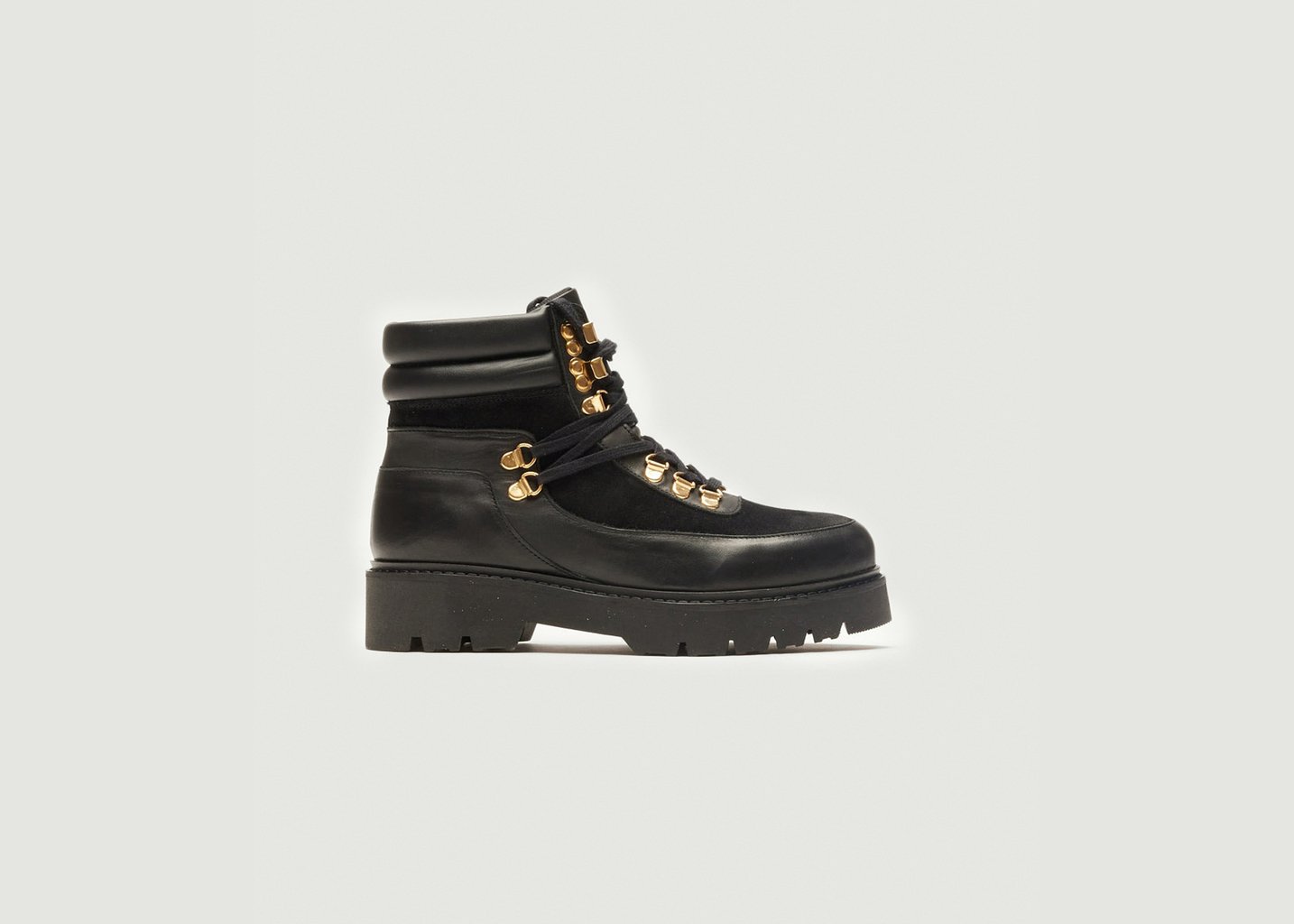 l'exception Bottines à lacets Talie Noir Odaje ex M.Moustache