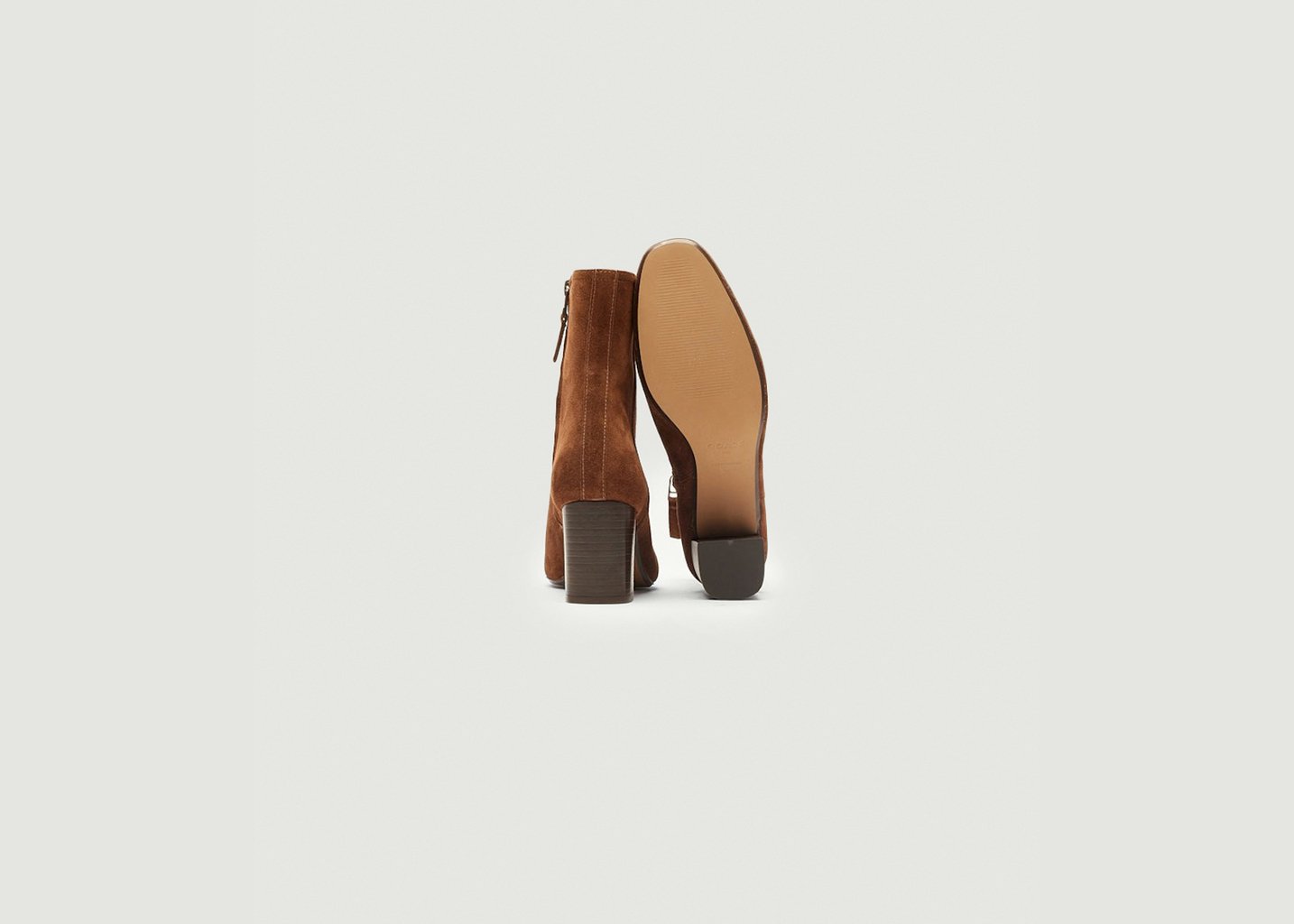 L'exception Bottines à Talons Brune Marron Odaje Ex M.Moustache
