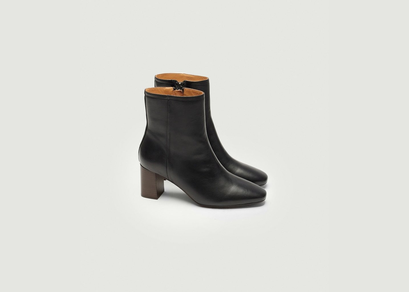 L'exception Bottines À Talons Brune Noir Odaje Ex M.Moustache