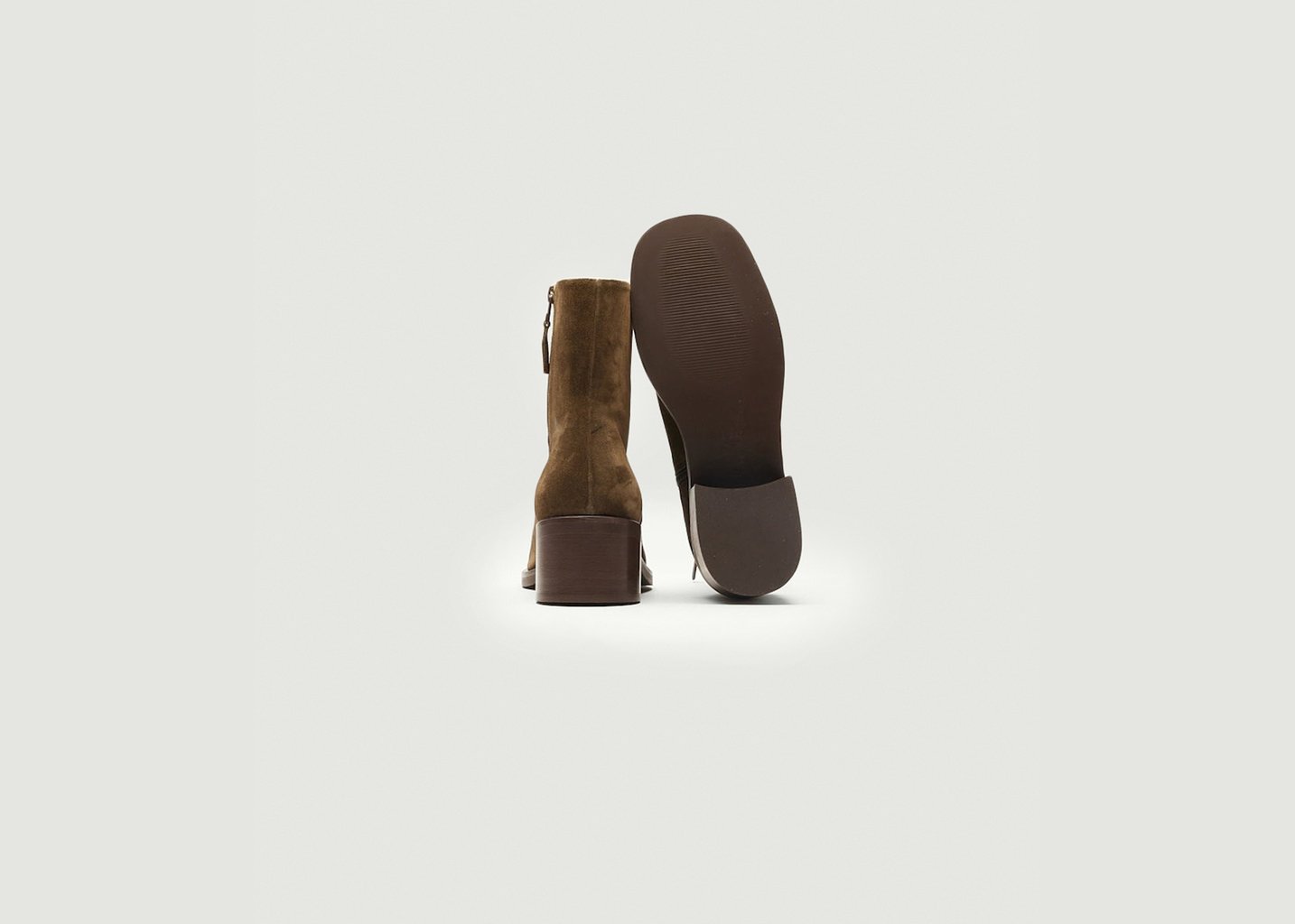 L'exception Bottines À Talons Callie Khaki Odaje Ex M.Moustache