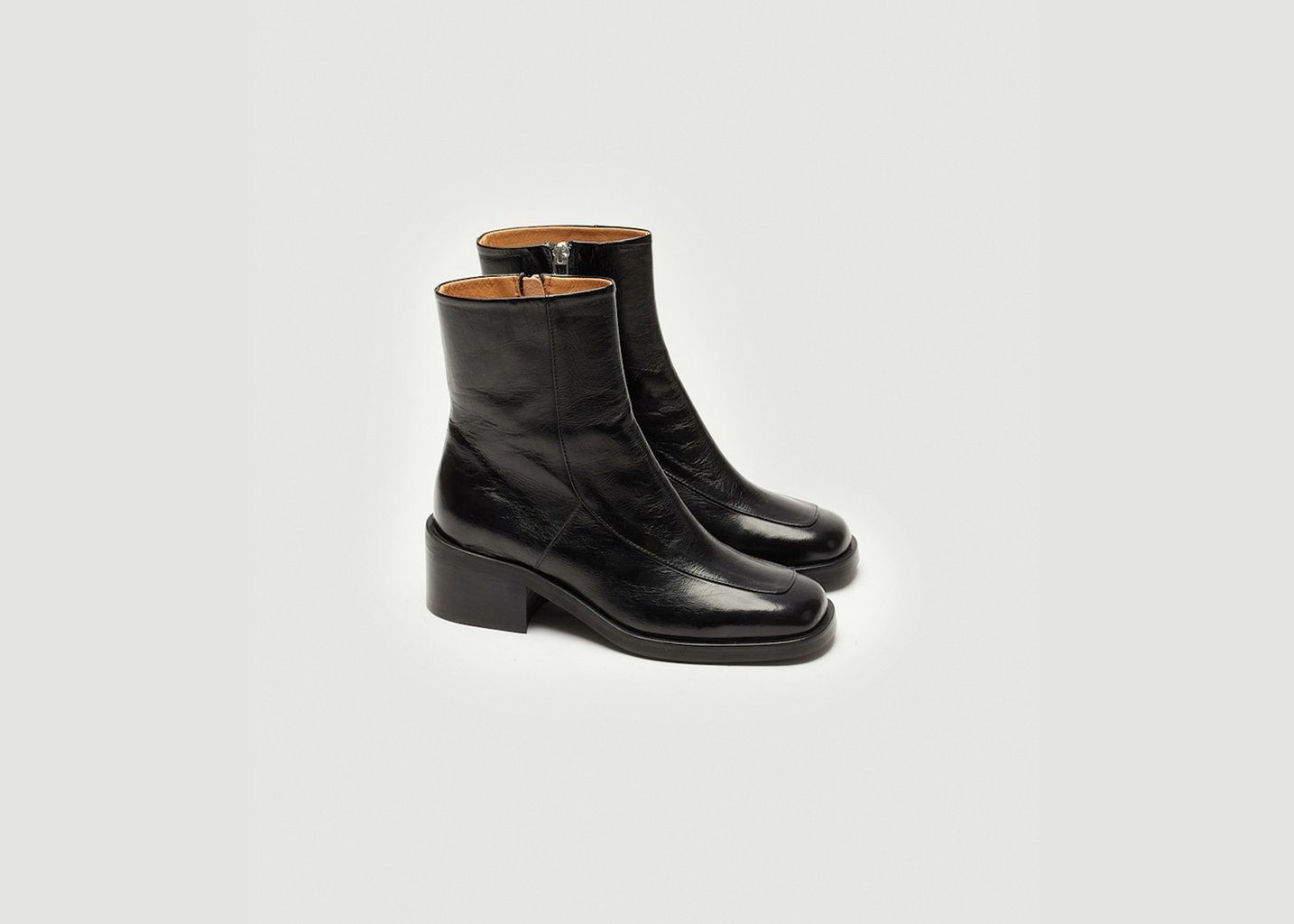 L'exception Bottines À Talons Callie Noir Odaje Ex M.Moustache