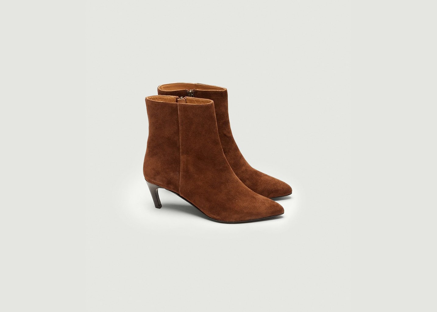 L'exception Bottines à Talons Dolores Marron Odaje Ex M.Moustache