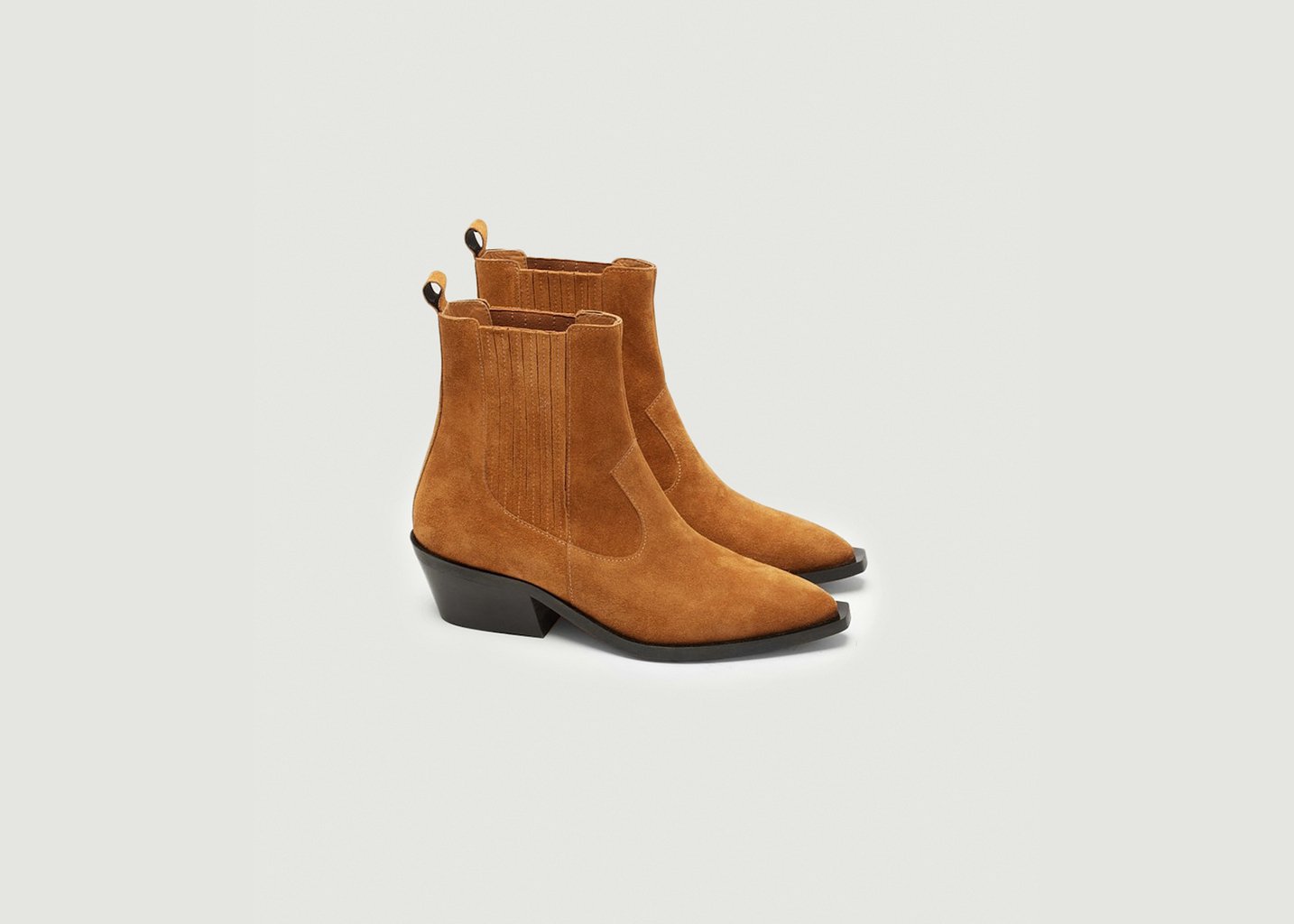 L'exception Bottines à Talons Georgia Camel Odaje Ex M.Moustache