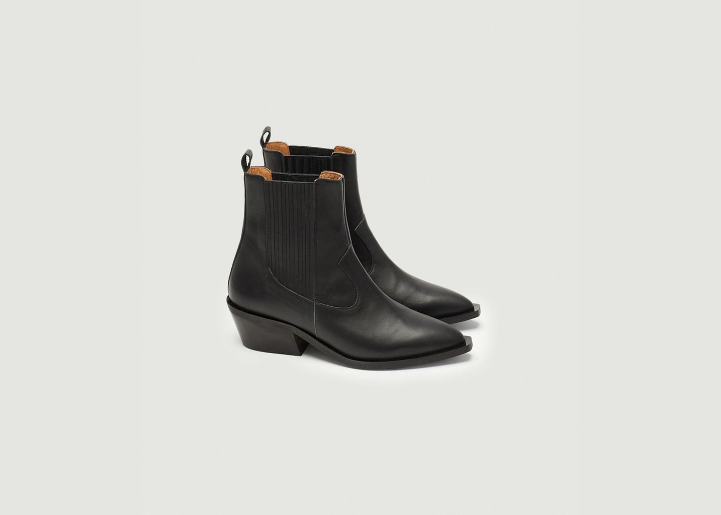 L'exception Bottines à Talons Georgia Noir Odaje Ex M.Moustache