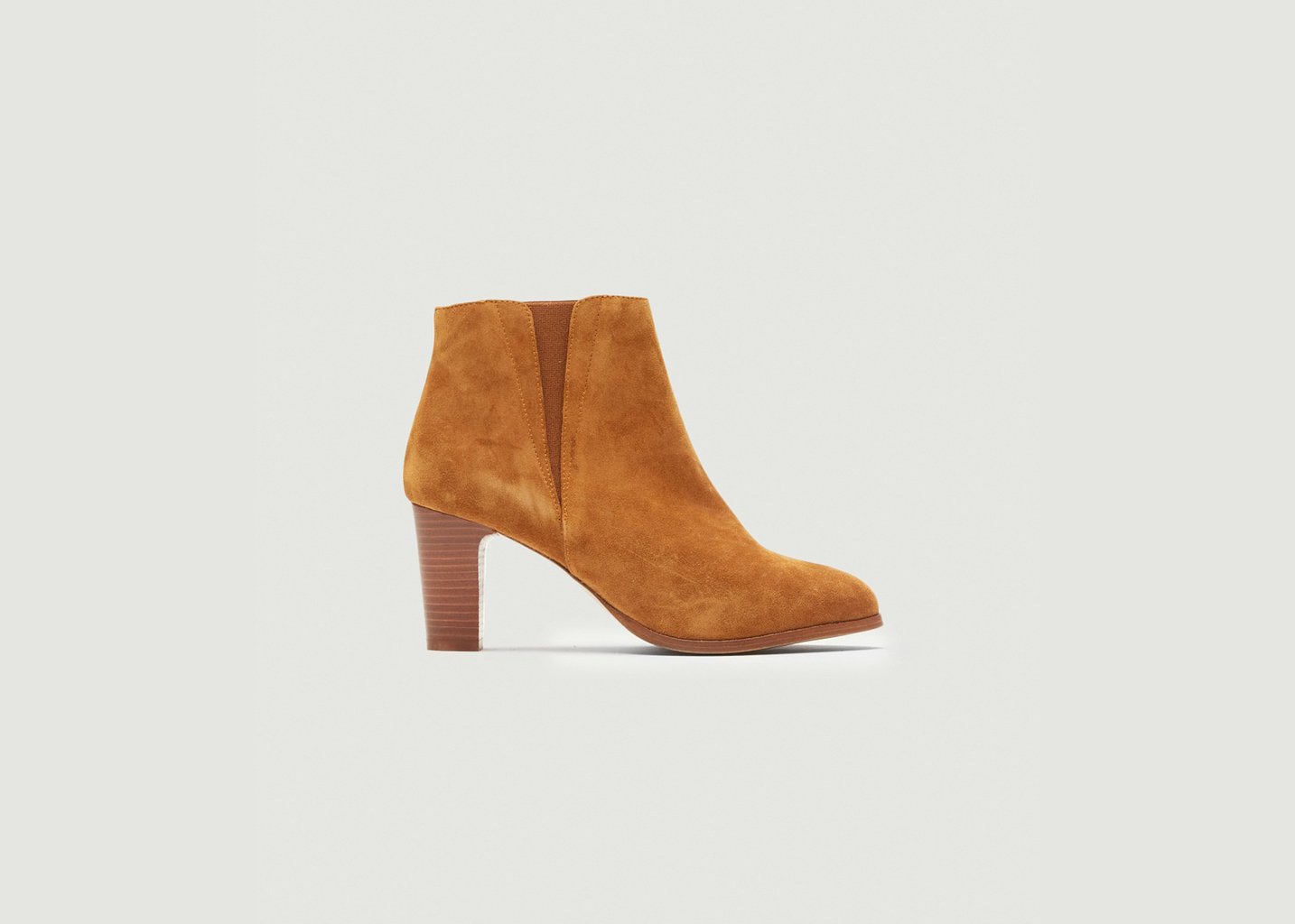 l'exception Bottines à talons Jeanne H Camel Odaje ex M.Moustache