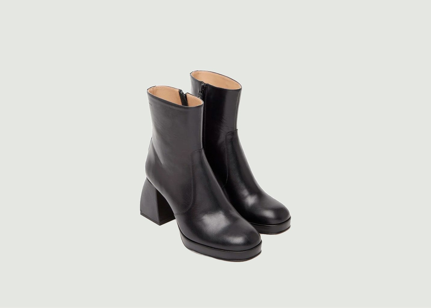 L'exception Bottines à Talons Marina Noir Odaje Ex M.Moustache