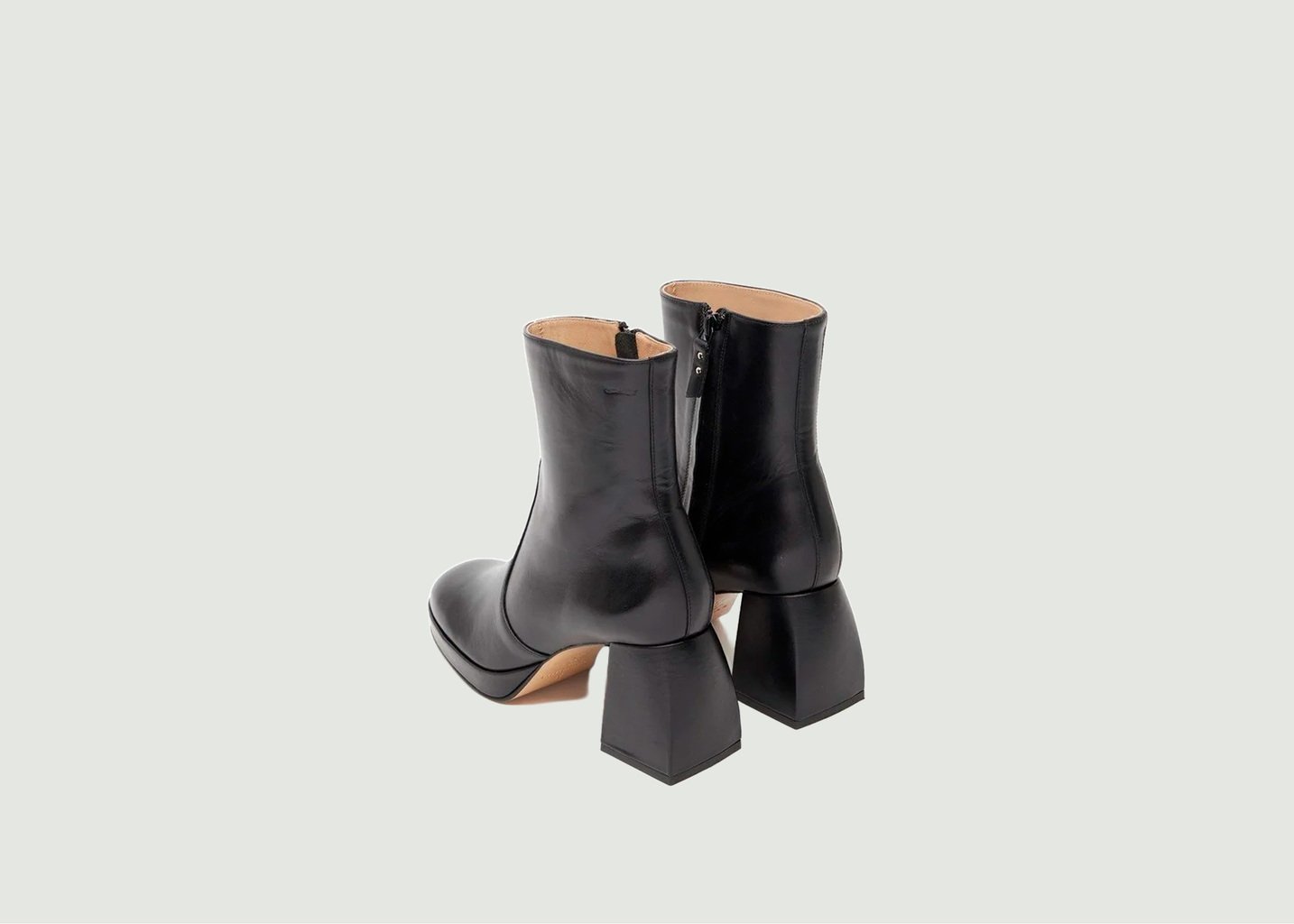 L'exception Bottines à Talons Marina Noir Odaje Ex M.Moustache
