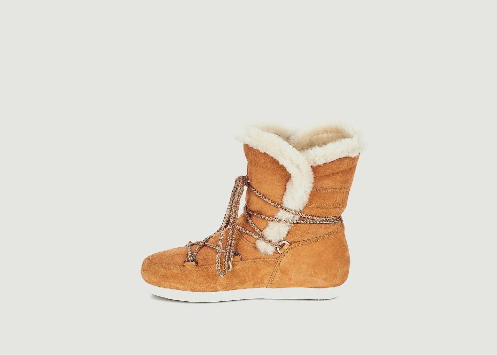 L'exception Bottines Dark Side High Cognac Moon Boot
