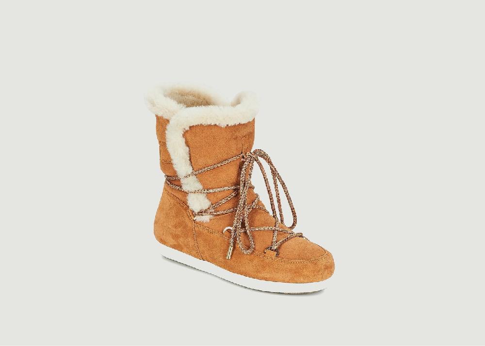 L'exception Bottines Dark Side High Cognac Moon Boot