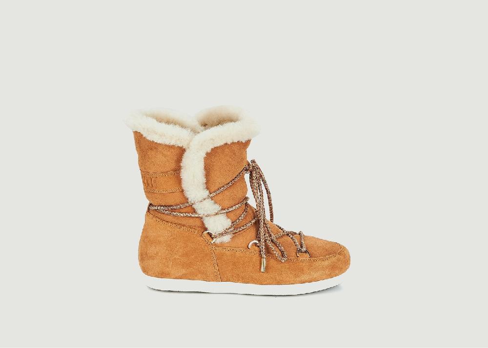 l'exception Bottines Dark Side High Cognac Moon boot