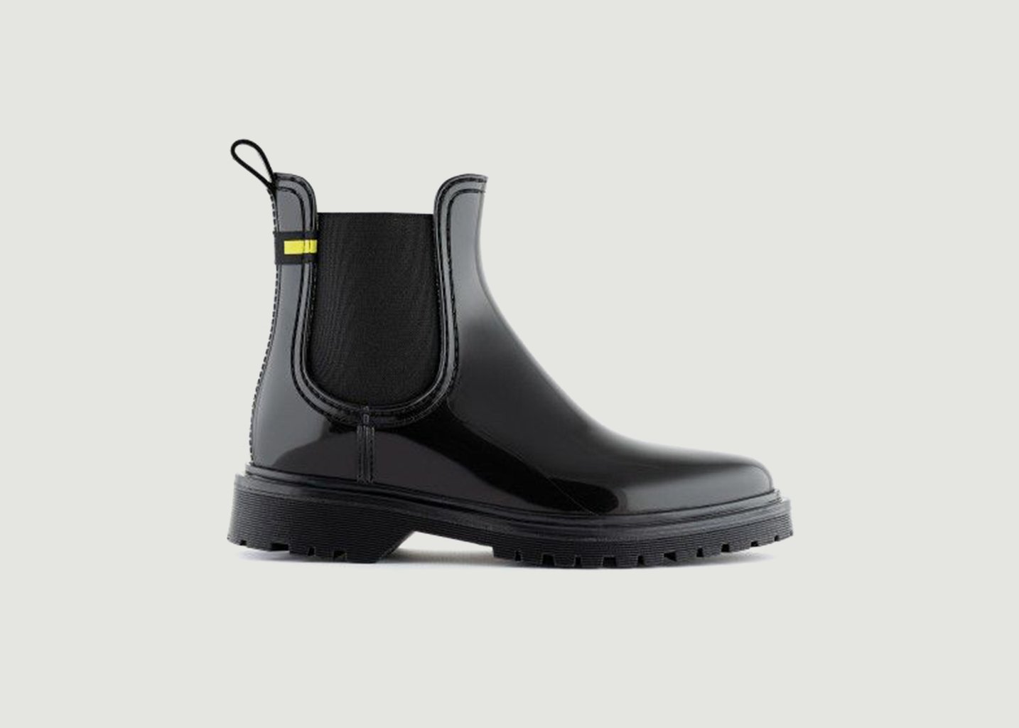 l'exception Bottines de pluie Maren Noir Lemon Jelly