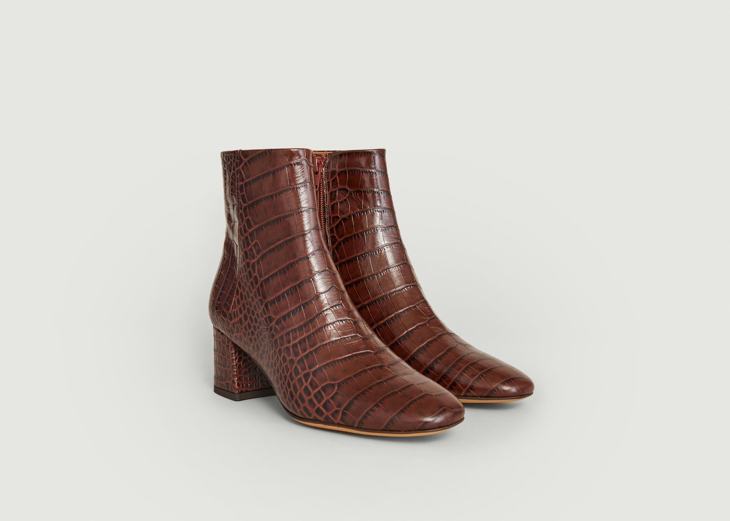 L'exception Bottines Effet Croco Dune L'Exception X Anthology Caramel L'Exception Paris