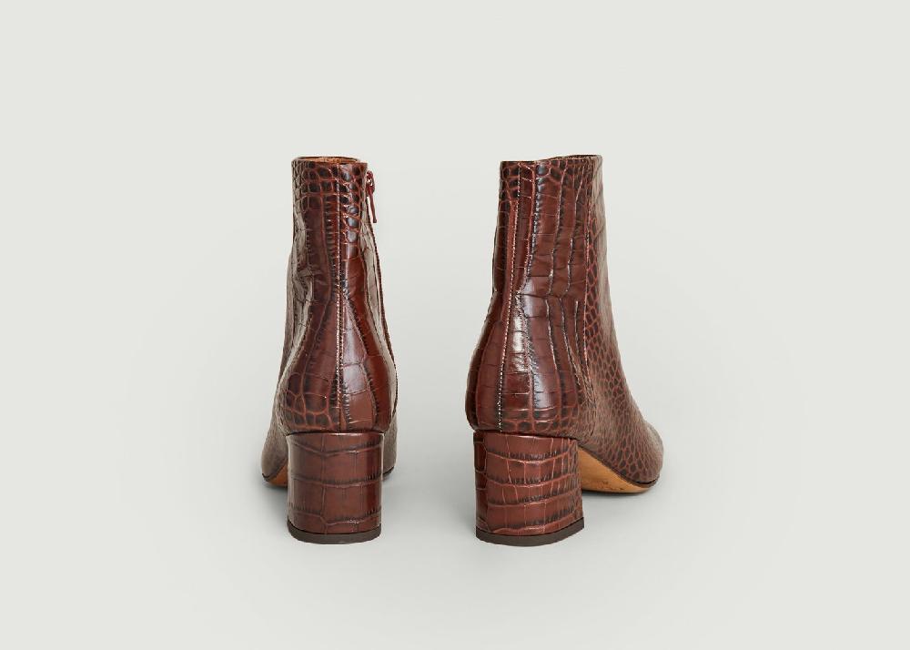 L'exception Bottines Effet Croco Dune L'Exception X Anthology Caramel L'Exception Paris