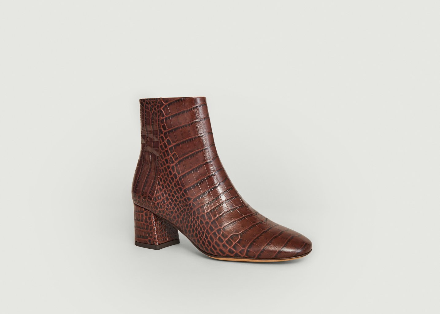 l'exception Bottines effet croco Dune L'Exception x Anthology Caramel L'Exception Paris