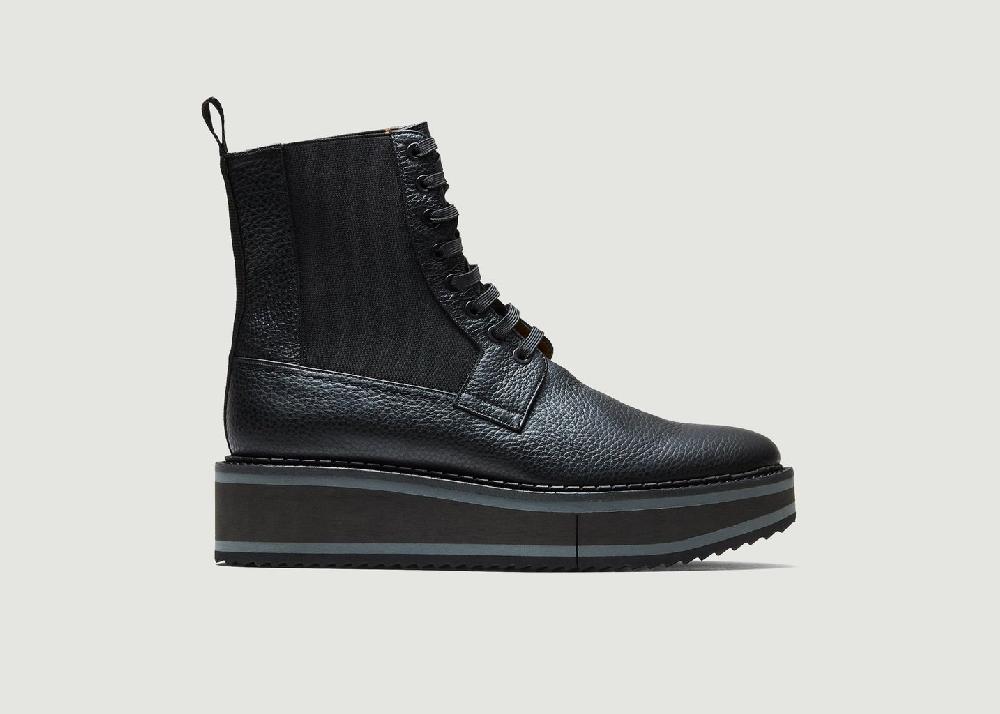 l'exception Bottines en cuir à plateforme Brendy Noir Clergerie