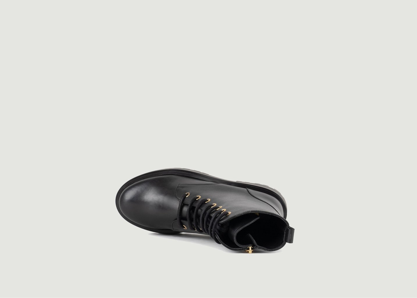 L'exception Bottines En Cuir Maxime Noir Bobbies Paris