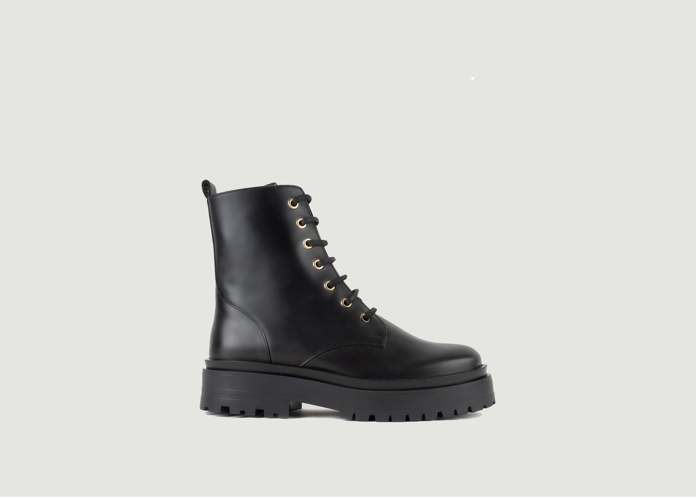 l'exception Bottines en cuir Maxime Noir Bobbies Paris