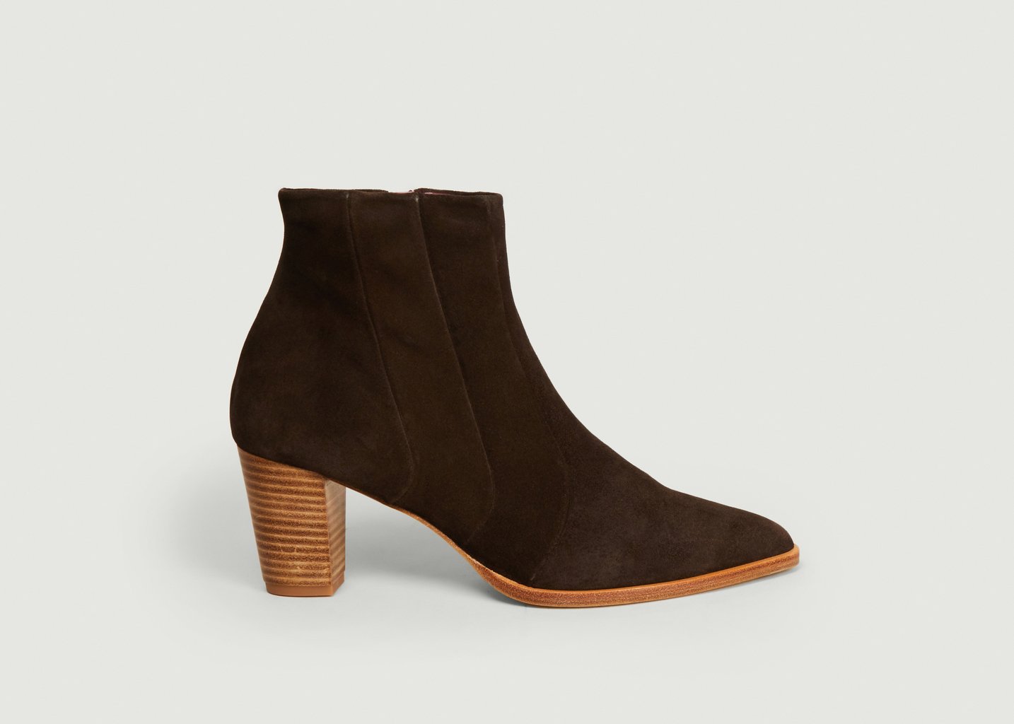 L'exception Bottines En Cuir Suédé Ecope Café Avril Gau
