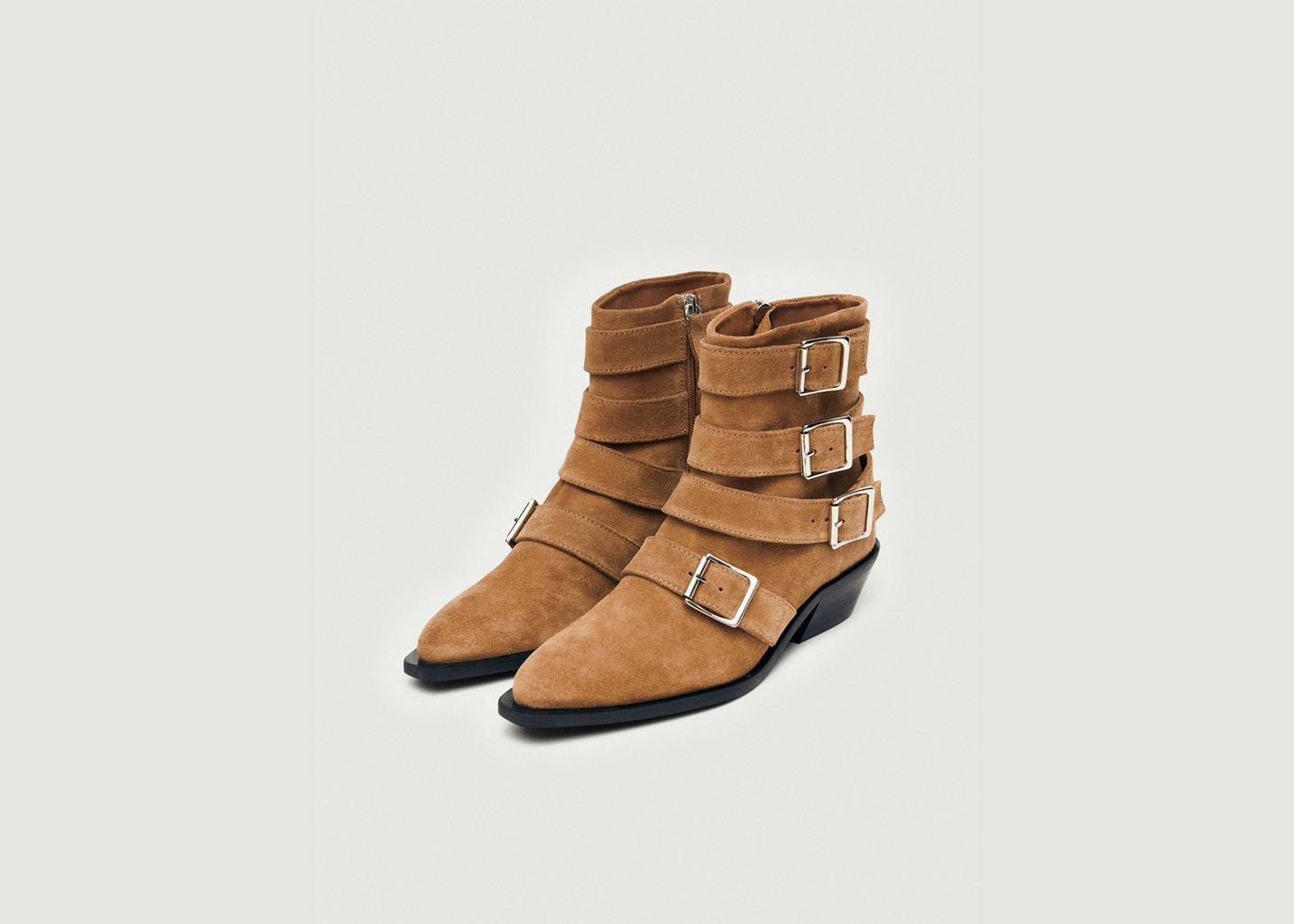 L'exception Bottines Eras En Cuir Suédé Marron Alohas