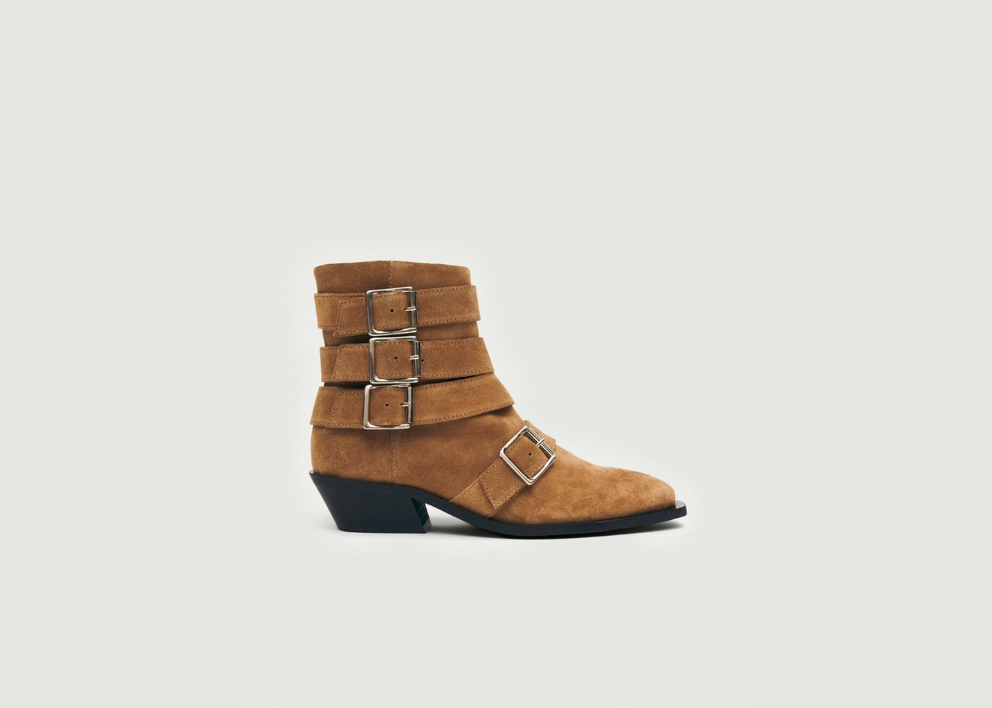 l'exception Bottines Eras en cuir suédé Marron Alohas